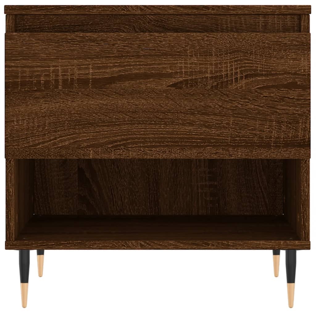 VidaXL Salontafel 50x46x50 cm bewerkt hout bruin eikenkleur