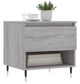 VidaXL Salontafels 2 st 50x46x50 cm bewerkt hout grijs sonoma eiken