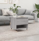 VidaXL Salontafel 50x46x50 cm bewerkt hout grijs sonoma eikenkleurig