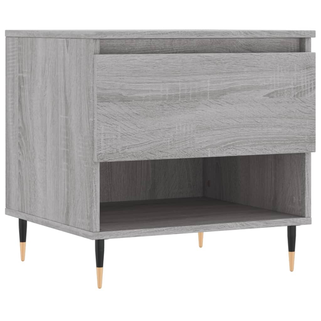VidaXL Salontafel 50x46x50 cm bewerkt hout grijs sonoma eikenkleurig