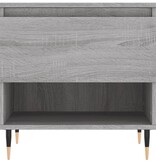 VidaXL Salontafel 50x46x50 cm bewerkt hout grijs sonoma eikenkleurig