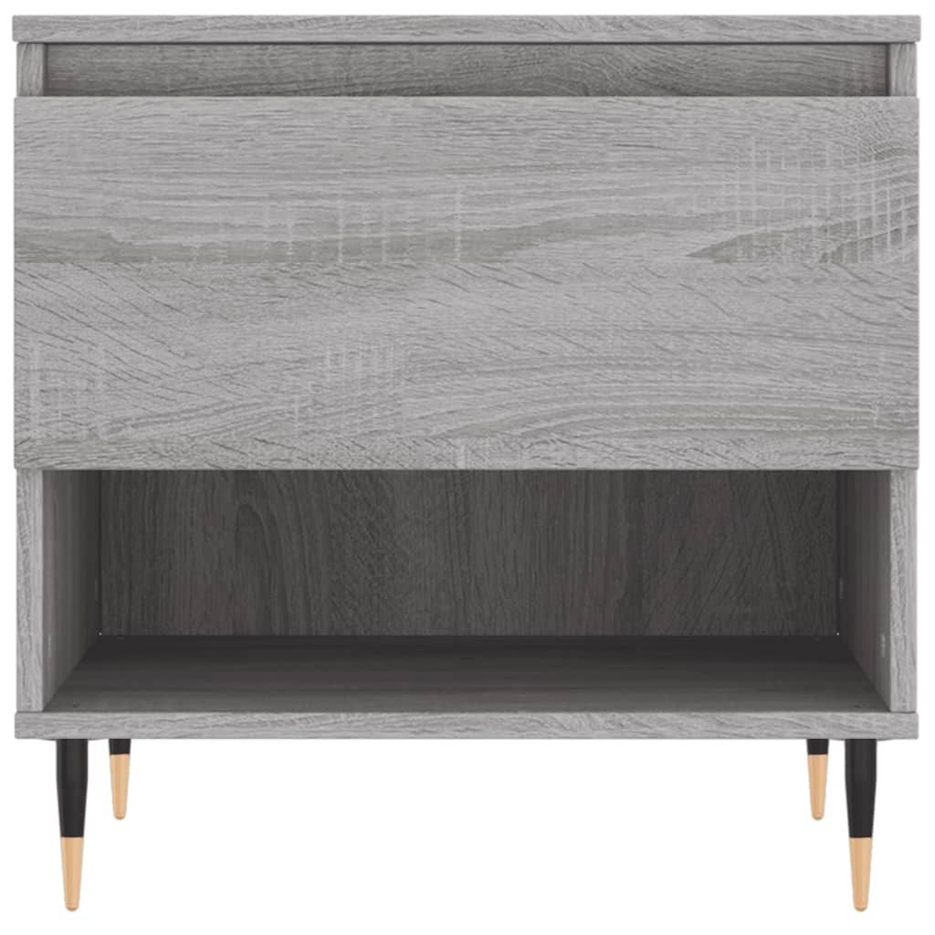 VidaXL Salontafel 50x46x50 cm bewerkt hout grijs sonoma eikenkleurig