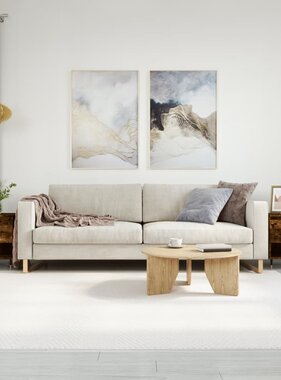 VidaXL Salontafels 2 st 50x46x50 cm bewerkt hout gerookt eikenkleurig