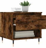 VidaXL Salontafels 2 st 50x46x50 cm bewerkt hout gerookt eikenkleurig