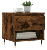 VidaXL Salontafel 50x46x50 cm bewerkt hout gerookt eikenkleurig