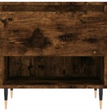 VidaXL Salontafel 50x46x50 cm bewerkt hout gerookt eikenkleurig