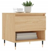 VidaXL Salontafels 2 st 50x46x50 cm bewerkt hout sonoma eikenkleurig