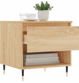 VidaXL Salontafels 2 st 50x46x50 cm bewerkt hout sonoma eikenkleurig