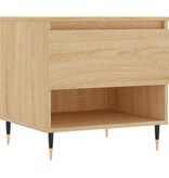 VidaXL Salontafels 2 st 50x46x50 cm bewerkt hout sonoma eikenkleurig