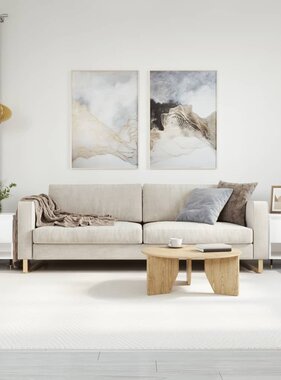 VidaXL Salontafels 2 st 50x46x50 cm bewerkt hout hoogglans wit