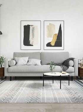 VidaXL Salontafels 2 st 50x46x35 cm bewerkt hout bruin eikenkleur