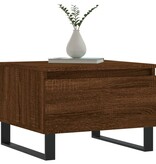 VidaXL Salontafels 2 st 50x46x35 cm bewerkt hout bruin eikenkleur