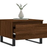 VidaXL Salontafels 2 st 50x46x35 cm bewerkt hout bruin eikenkleur