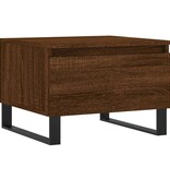 VidaXL Salontafels 2 st 50x46x35 cm bewerkt hout bruin eikenkleur