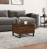VidaXL Salontafel 50x46x35 cm bewerkt hout bruin eikenkleur