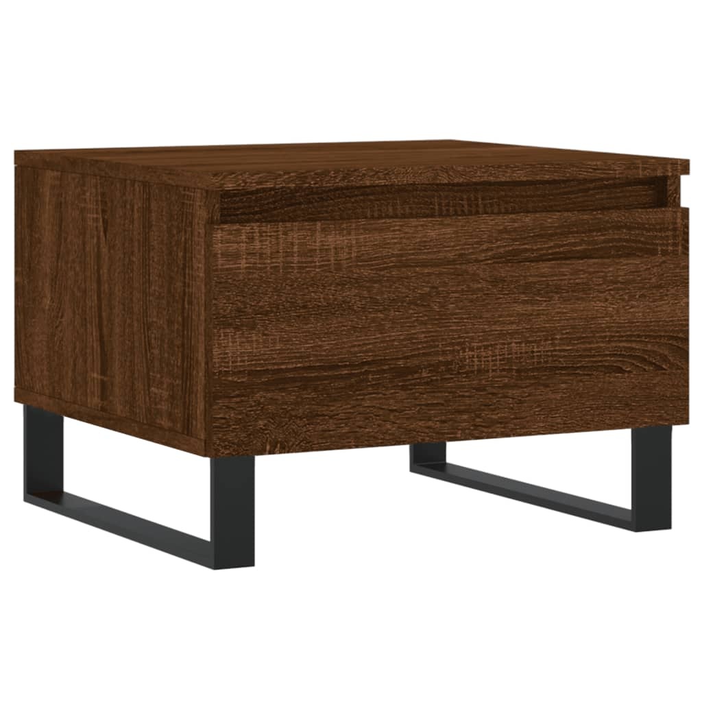 VidaXL Salontafel 50x46x35 cm bewerkt hout bruin eikenkleur
