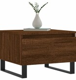 VidaXL Salontafel 50x46x35 cm bewerkt hout bruin eikenkleur
