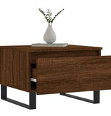 VidaXL Salontafel 50x46x35 cm bewerkt hout bruin eikenkleur