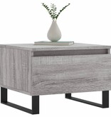VidaXL Salontafels 2 st 50x46x35 cm bewerkt hout grijs sonoma eiken