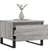 VidaXL Salontafels 2 st 50x46x35 cm bewerkt hout grijs sonoma eiken