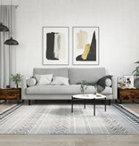 VidaXL Salontafels 2 st 50x46x35 cm bewerkt hout gerookt eikenkleurig