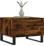VidaXL Salontafels 2 st 50x46x35 cm bewerkt hout gerookt eikenkleurig