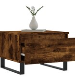 VidaXL Salontafels 2 st 50x46x35 cm bewerkt hout gerookt eikenkleurig