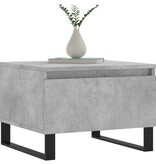 VidaXL Salontafels 2 st 50x46x35 cm bewerkt hout betongrijs