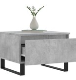 VidaXL Salontafels 2 st 50x46x35 cm bewerkt hout betongrijs
