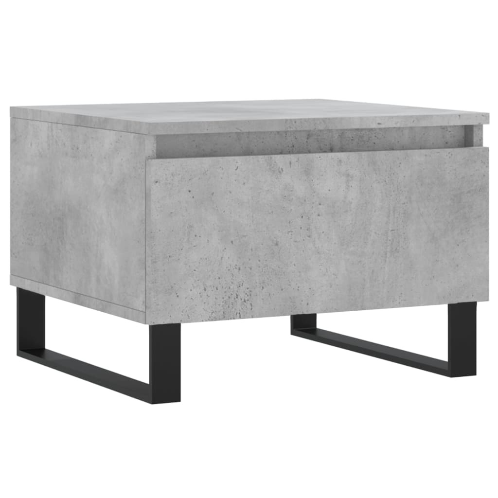 VidaXL Salontafels 2 st 50x46x35 cm bewerkt hout betongrijs