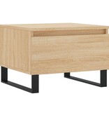 VidaXL Salontafels 2 st 50x46x35 cm bewerkt hout sonoma eikenkleurig