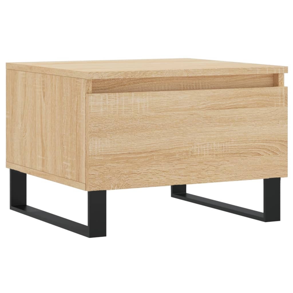 VidaXL Salontafels 2 st 50x46x35 cm bewerkt hout sonoma eikenkleurig