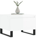 VidaXL Salontafels 2 st 50x46x35 cm bewerkt hout hoogglans wit