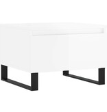 VidaXL Salontafels 2 st 50x46x35 cm bewerkt hout hoogglans wit