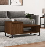 VidaXL Salontafel 100x50x45 cm bewerkt hout bruineiken