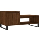 VidaXL Salontafel 100x50x45 cm bewerkt hout bruineiken