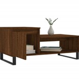 VidaXL Salontafel 100x50x45 cm bewerkt hout bruineiken