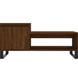 VidaXL Salontafel 100x50x45 cm bewerkt hout bruineiken