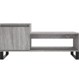 VidaXL Salontafel 100x50x45 cm bewerkt hout grijs sonoma