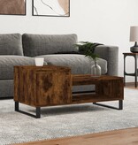 VidaXL Salontafel 100x50x45 cm bewerkt hout gerookt eikenkleurig