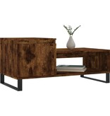 VidaXL Salontafel 100x50x45 cm bewerkt hout gerookt eikenkleurig