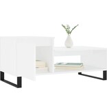 VidaXL Salontafel 100x50x45 cm bewerkt hout wit
