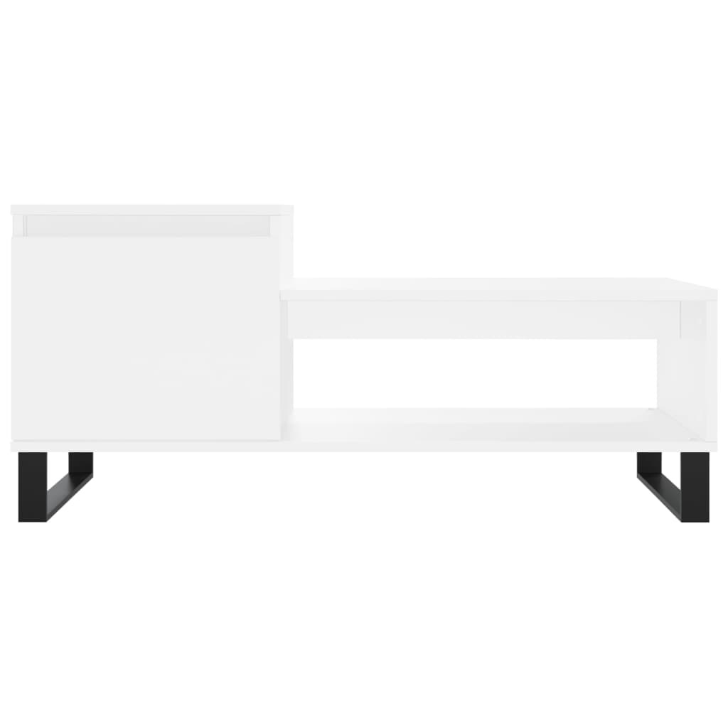 VidaXL Salontafel 100x50x45 cm bewerkt hout wit
