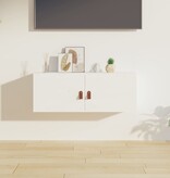 VidaXL Wandkast 80x30x30 cm massief grenenhout wit