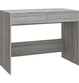VidaXL Bureau 101x50x76,5 cm spaanplaat grijs sonoma eikenkleurig