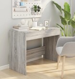 VidaXL Bureau 101x50x76,5 cm spaanplaat grijs sonoma eikenkleurig