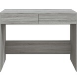 VidaXL Bureau 101x50x76,5 cm spaanplaat grijs sonoma eikenkleurig