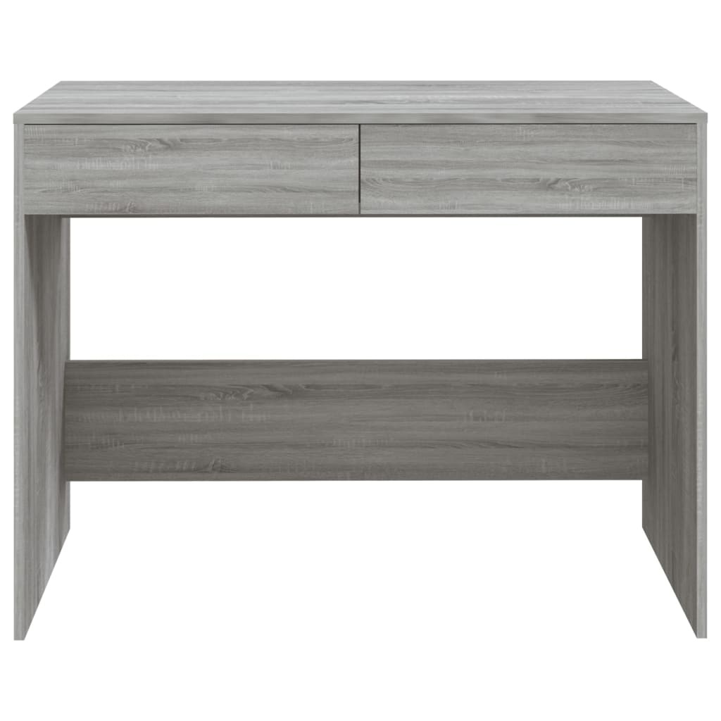 VidaXL Bureau 101x50x76,5 cm spaanplaat grijs sonoma eikenkleurig