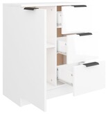 VidaXL Dressoir 60x30x70 cm bewerkt hout hoogglans wit