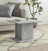 VidaXL Salontafel 55,5x55,5x40 cm spaanplaat betongrijs